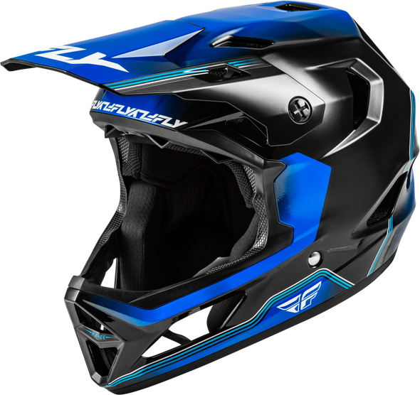Fly Racing Rayce Repeat Bicycle Helmet Black/Blue Lg 73-3621L