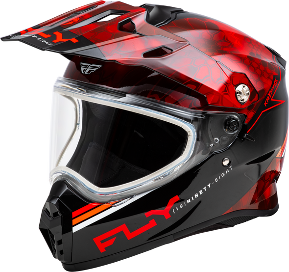 Fly Racing Trekker Cw Conceal Helmet Dual Shld Red/Black Xl 73-31358X