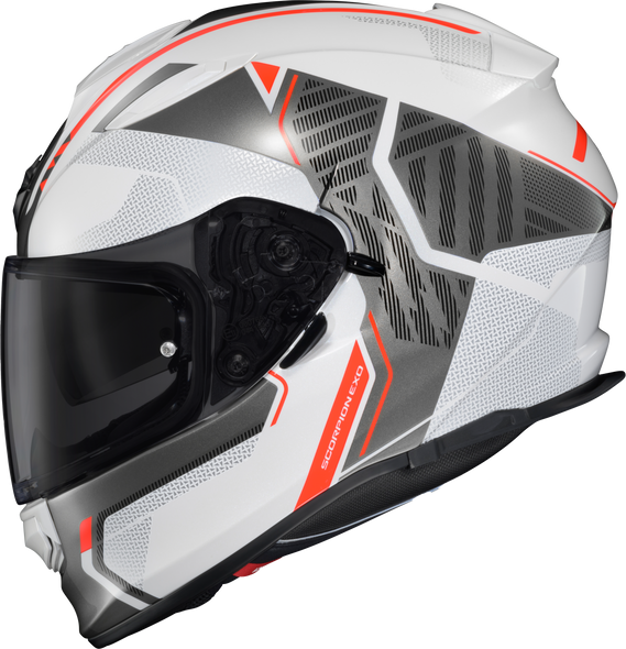 Scorpion Exo Ryzer Full-Face Helmet Switch White/Grey 2X Ryz-1237