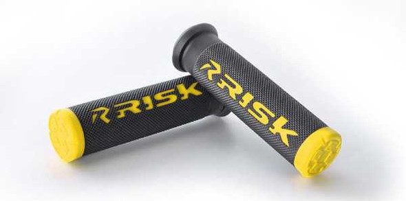 Risk Racing Risk Racing Atv/Mtb Grips - Fusion 2.0 With Grip Tech Yellow 00293