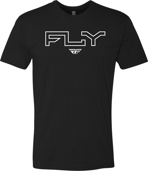 Fly Racing Fly Edge Tee Black Md 354-0308M