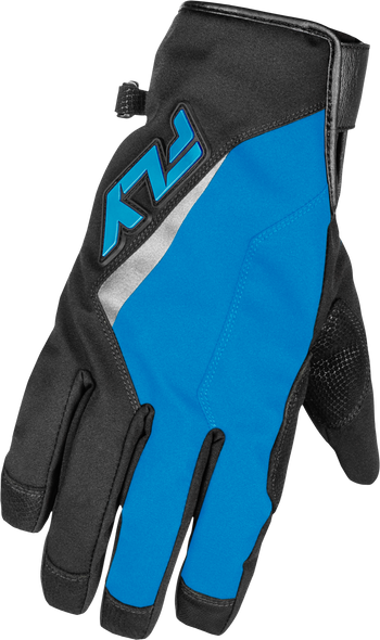 Fly Racing Title Long Gloves Blue/Black/Light Blue Lg 371-0618L