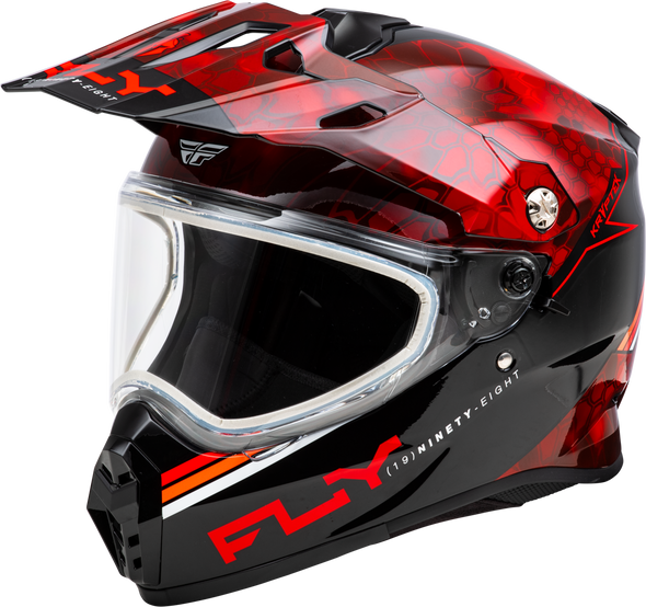 Fly Racing Trekker Cw Conceal Helmet Dual Shld Red/Black Md 73-31358M