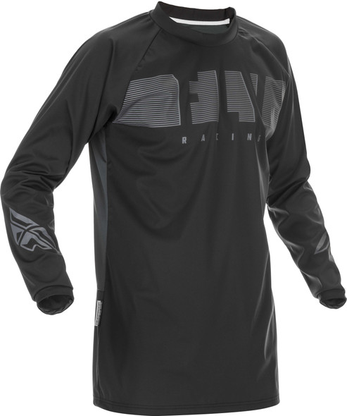 Fly Racing Windproof Jersey Black/Grey Lg 370-8010L