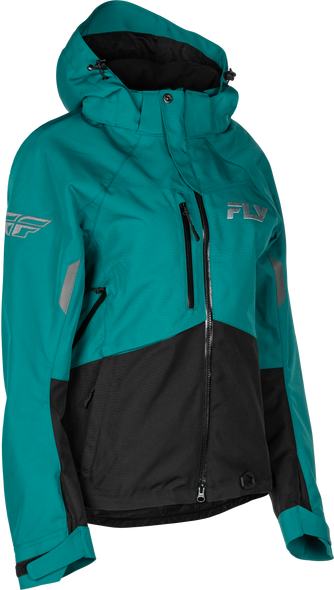 Fly Racing Women'S Carbon Jacket Deep Lake/Black Md 470-5212M