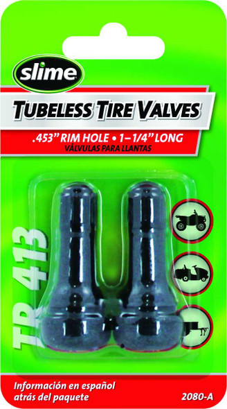 Slime 2/Pc Tubeless Valve 1 " 2080-A