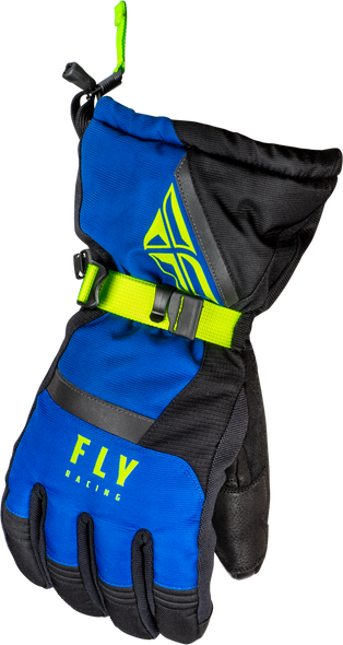 Fly Racing Cascade Gloves Black/Blue/Hi-Vis Xs 363-3922Xs