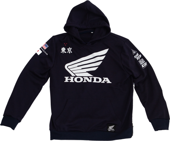 D-Cor Honda Factory Sweatshirt Navy Lg 85-209-3