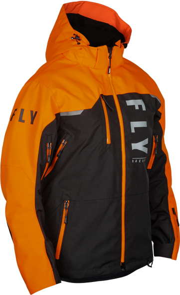 Fly Racing Carbon Jacket Black/Orange Lg 470-5208L