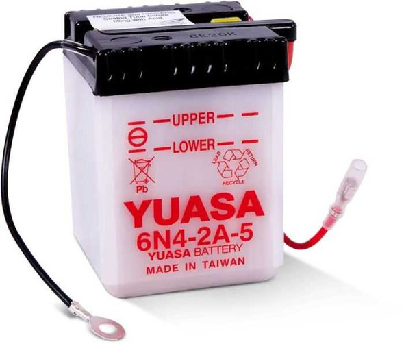 Yuasa Battery Conventional 6N4-2A-5 6 Volt Battery Yuam2645A