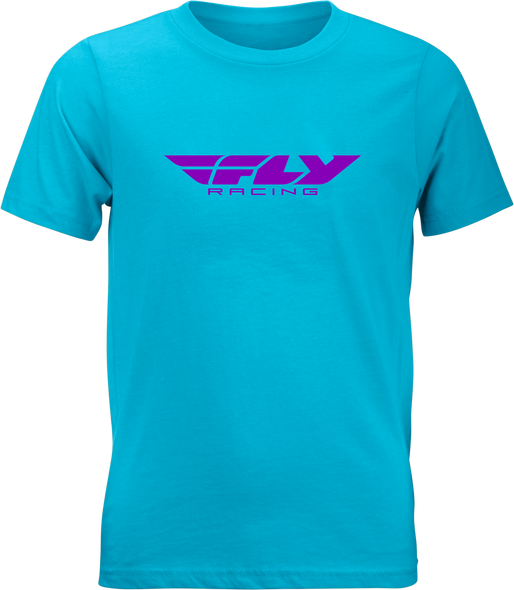 Fly Racing Youth Fly Corporate Tee Blue/Purple Yl 352-0675Yl