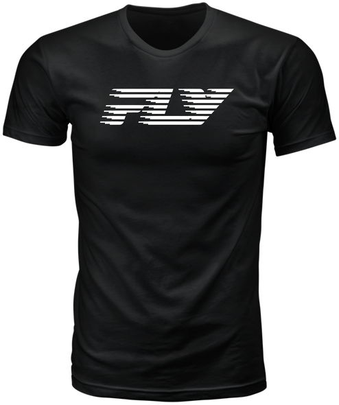 Fly Racing Fly Fast Tee Black Md 354-0400M