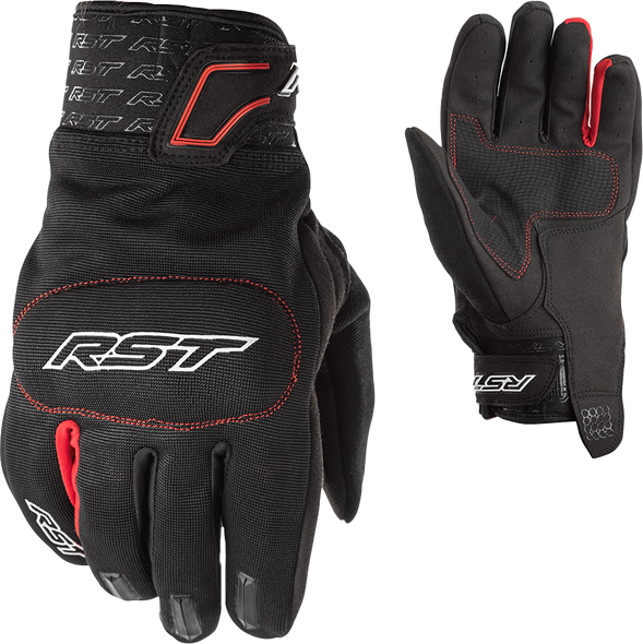 Rst Rider Ce Glove Black/Red Lg 102100Red-10