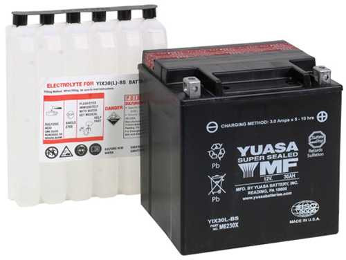 Yuasa Battery Yuasa Yix30-L-Bs-Pw High Performance Maintence Free Yuam6230Xpw