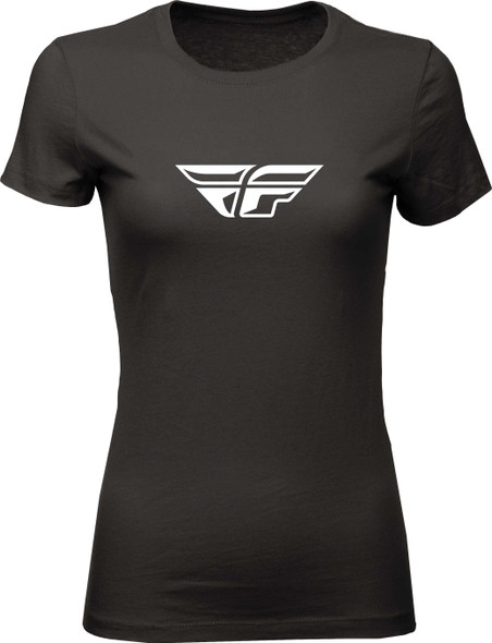 Fly Racing Women'S Fly F-Wing Tee Black Sm 356-0480S