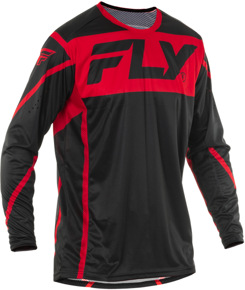 Fly Racing Lite Jersey Black/Red Lg 378-721L