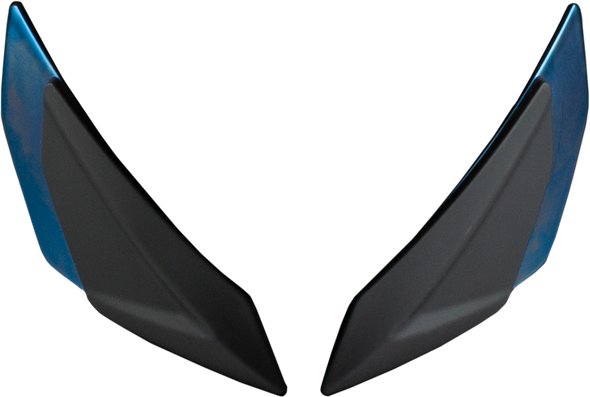 Fly Racing Sentinel Front Side Vents Pair Blue Chrome 73-89825