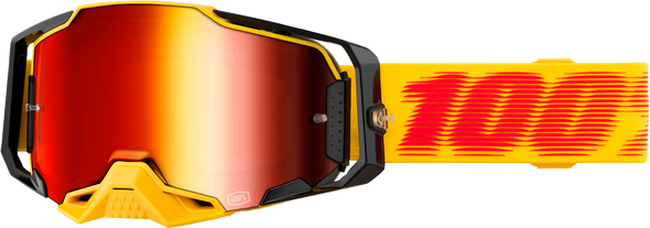 100% Armega Goggle Tetsu Mirror Red Lens 50005-00042