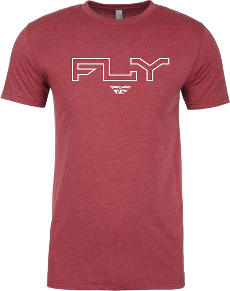 Fly Racing Fly Edge Tee Cardinal Sm 354-0309S