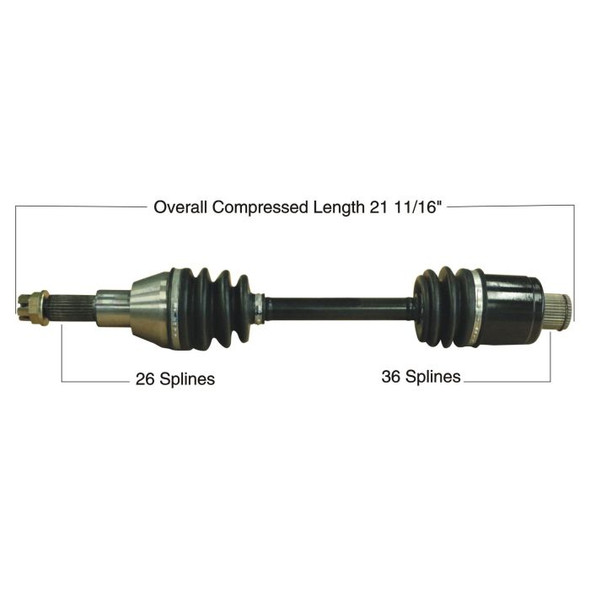Tytaneum Tytaneum Oe Replacement Cv Axle Polaris Rear Left / Right 813-0127