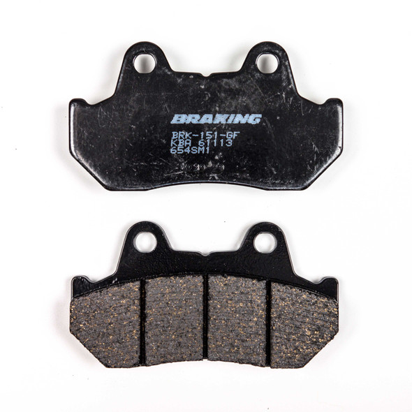 Braking Brake Pad Set Semi-Metallic 654Sm1
