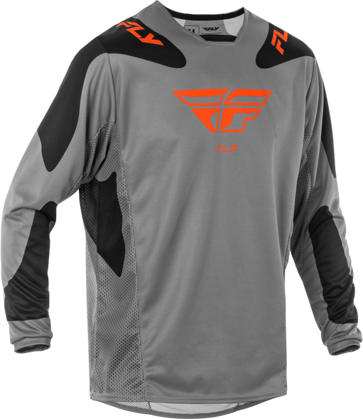 Fly Racing Kinetic Sym Jersey Grey/Orange/Black Sm 378-422S