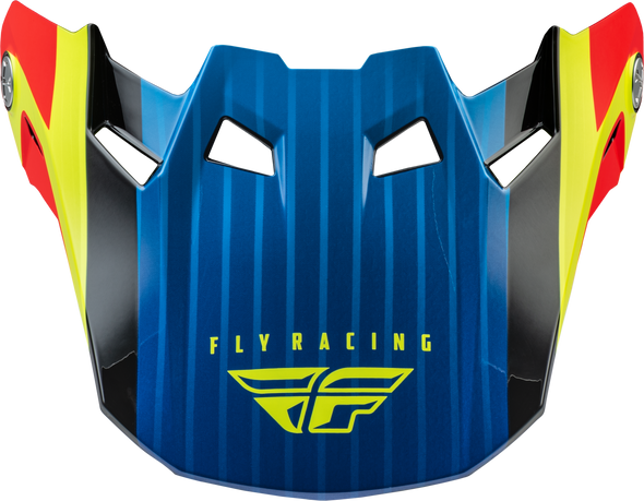 Fly Racing Formula Carbon Prime Visor Hi-Vis/Blue/Red Xl/2X 73-47102L