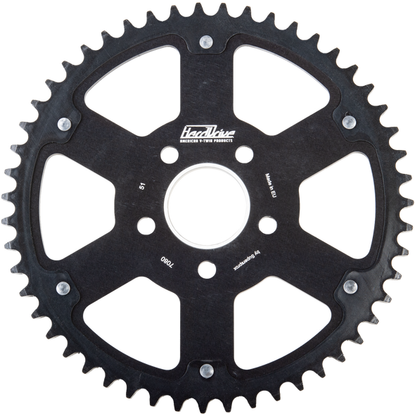 Harddrive Cardon  Tooth Sprocket 53T Black / Black  84-22 Rst-7080_Wps:53-Blk