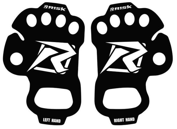Risk Racing Risk Racing Palm Protectors Ultra Thin Black Extra Large 12699