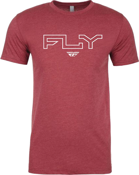 Fly Racing Fly Edge Tee Cardinal Md 354-0309M