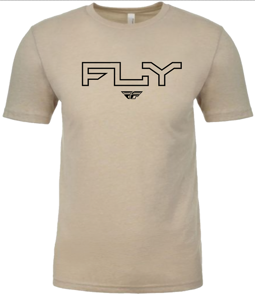 Fly Racing Fly Edge Tee Cream Lg 354-0311L