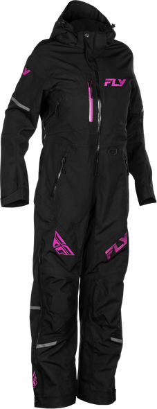 Fly Racing Women'S Cobalt Shell Monosuit Black/Fuschia Lg 470-4365L