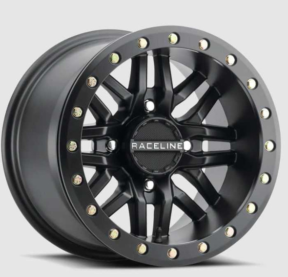 Raceline Wheels Raceline Bl Ryno Black W/Black Ring 15X10 4X156 (5+5) A91B-51056-55