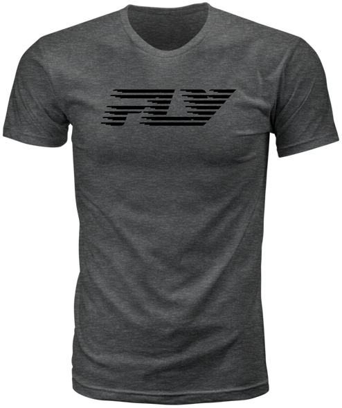 Fly Racing Fly Fast Tee Grey Lg 354-0402L