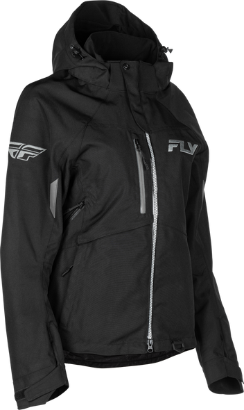 Fly Racing Women'S Carbon Jacket Black/Grey 2X 470-52102X