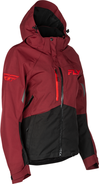 Fly Racing Women'S Carbon Jacket Merlot/Red 3X 470-52113X