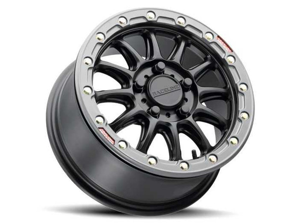 Raceline Wheels Raceline Alpha Black W/Gunmetal Ring 15X7 5X114.3 +53 A14Bg-57012+53
