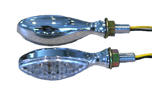 Led Ultra Minimarker Lights Oval Chrome (15 Leds) 25-8912