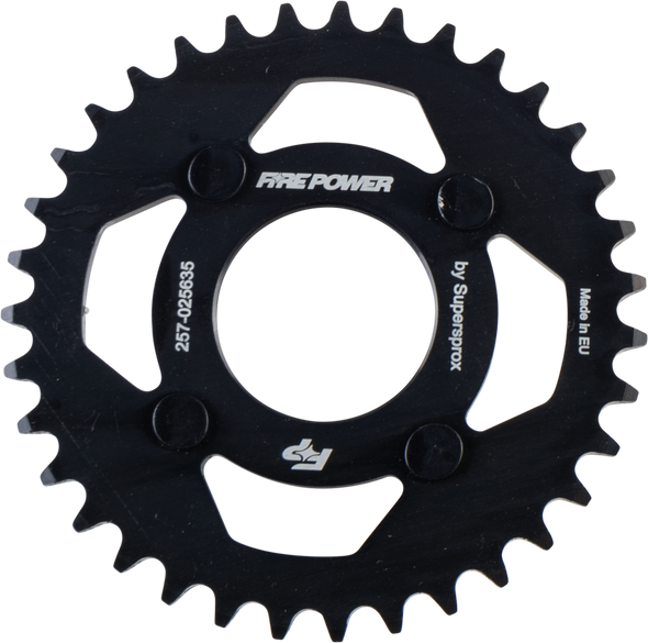 Fire Power Rear Sprocket Steel 35T Blk Fps-256-35- Blk