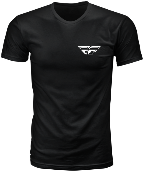 Fly Racing Fly Staple Tee Black Lg 354-0404L