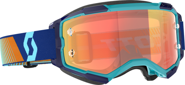 Scott Fury Goggle Royal Blue/Org Orange Chrome Works 272828-7436280