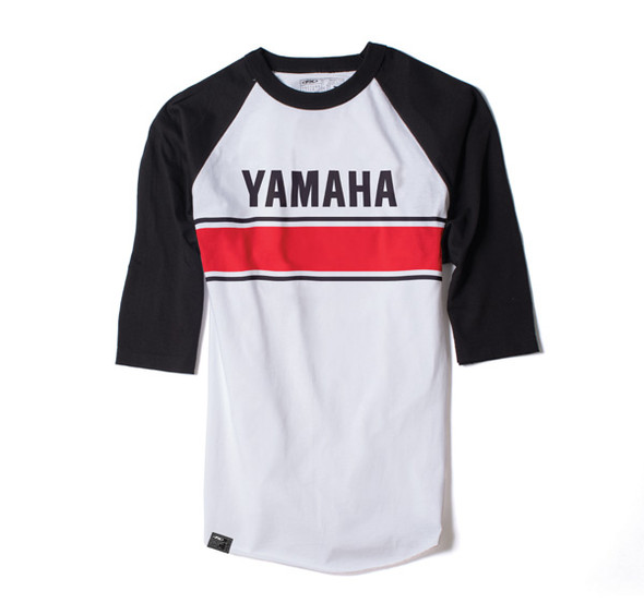 Fx Yamaha Vintage Baseball Tshirt / Whiteblack (Xxl) 17-87238