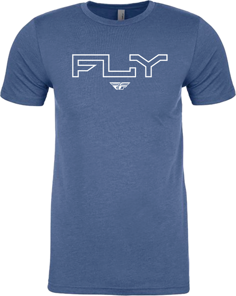 Fly Racing Fly Edge Tee Cool Blue Heather 2X 354-03102X