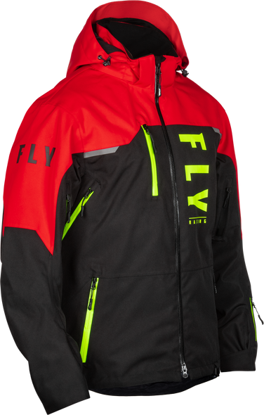 Fly Racing Carbon Jacket Black/Red Md 470-5209M