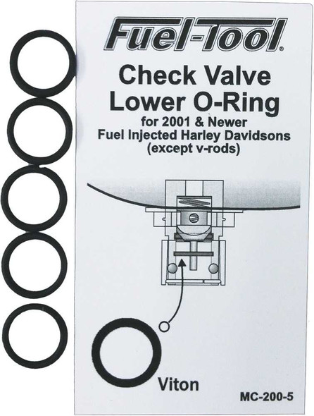 Fuel Tool Check Valve Lower O-Rings 5/Pk Mc200-5