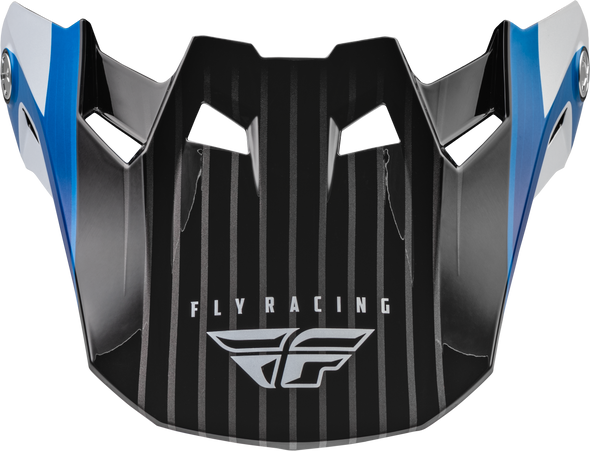 Fly Racing Formula Carbon Prime Visor Blue/White/Blue Carbon Xl/2X 73-47104L