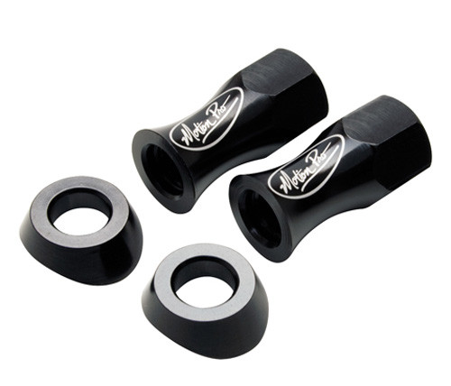 Liteloc Rim Lock Nuts With Beveled Washers 13Mm Black Set Of 11-0075