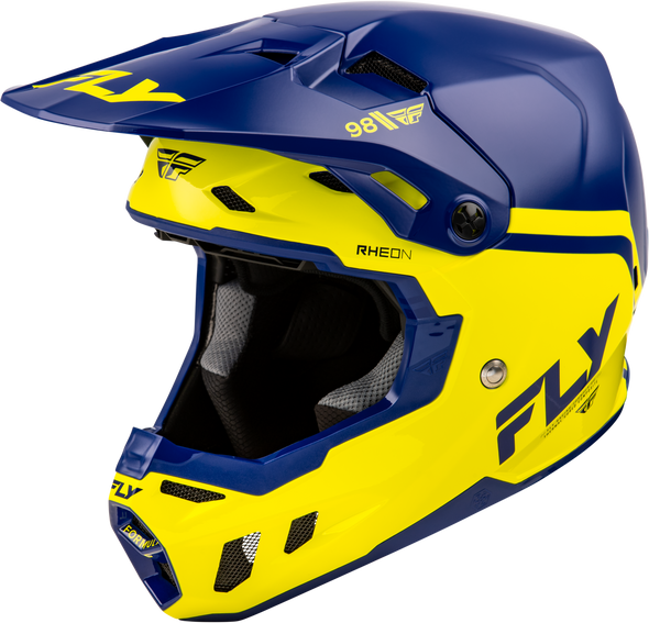 Fly Racing Formula Cc Objective Helmet Navy/Yellow Xl 73-4348X