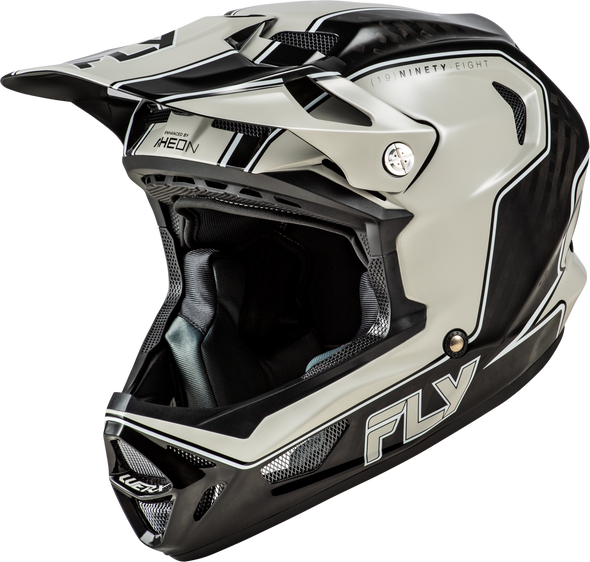 Fly Racing Werx-R Flow Carbon Helmet Black Carbon/Grey Lg 73-9230L
