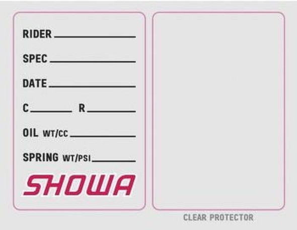 Factory Effex Stickers Showa Suspension Spec Sticker (3 Pack) 22-90022